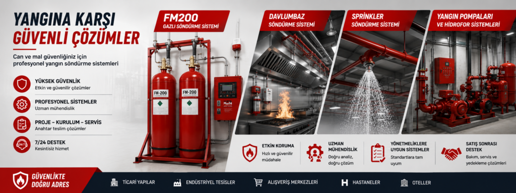 otomatik yangın söndürme sistemlerimiz